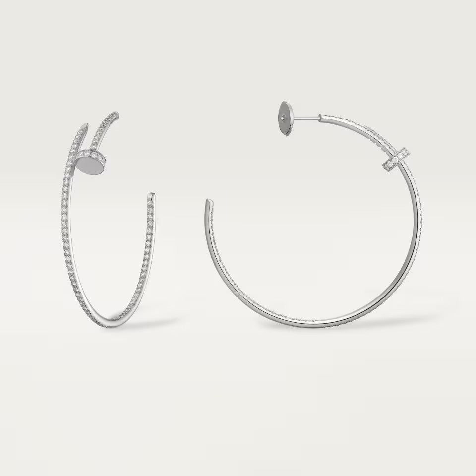 [ElanLuxe Jewelry]JUSTE FULL DIAMOND LARGE EARRINGS