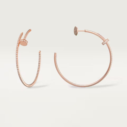 [ElanLuxe Jewelry]JUSTE FULL DIAMOND LARGE EARRINGS