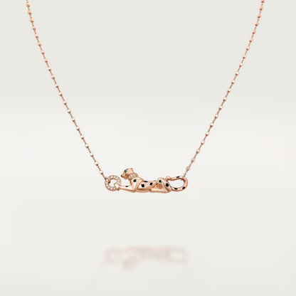 [ElanLuxe Jewelry]PANTHERE FULL DIAMOND NECKLACE