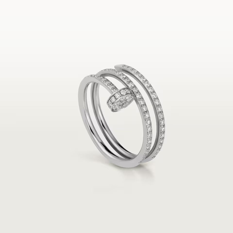 [ElanLuxe Jewelry]JUSTE RING 4.8MM FULL DIAMOND