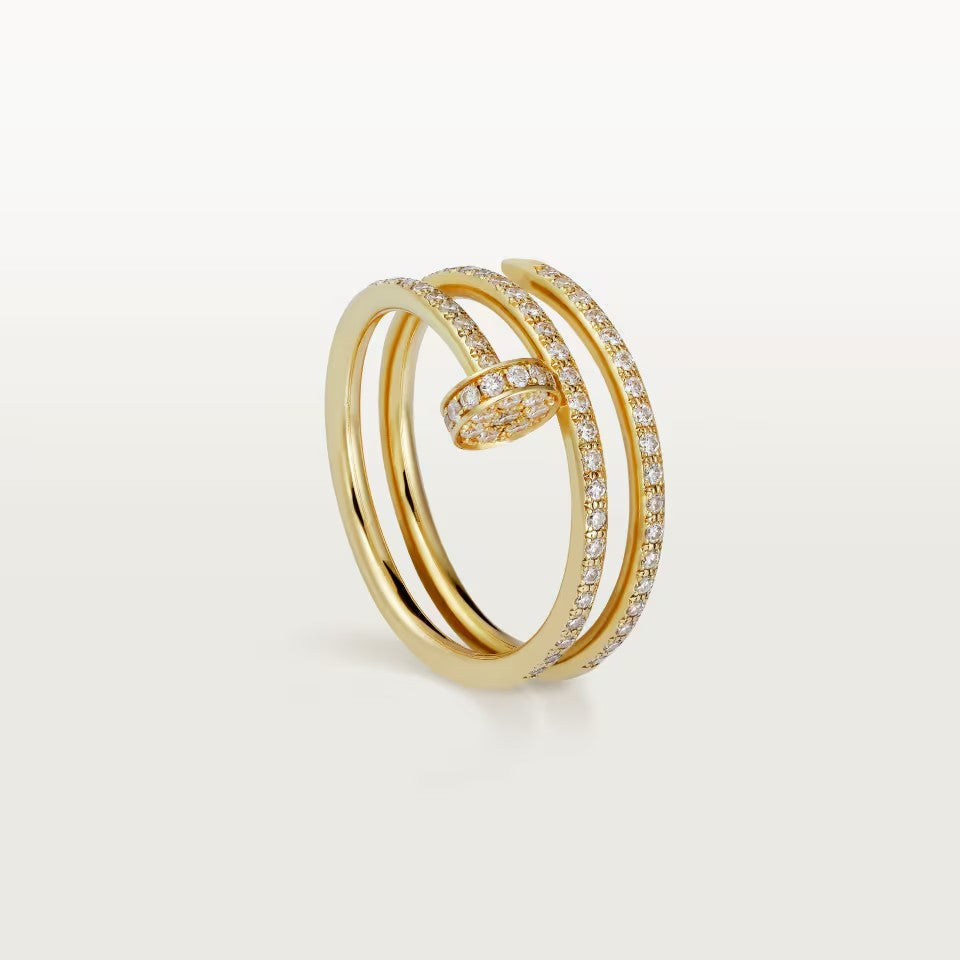 [ElanLuxe Jewelry]JUSTE RING 4.8MM FULL DIAMOND