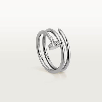 [ElanLuxe Jewelry]JUSTE RING 4.8MM HALF DIAMOND