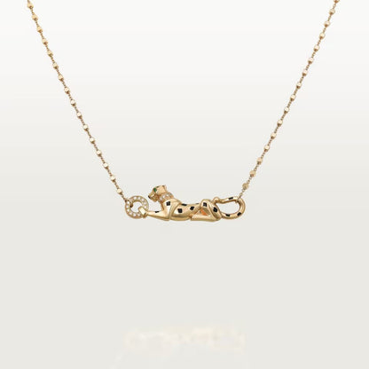 [ElanLuxe Jewelry]PANTHERE FULL DIAMOND NECKLACE