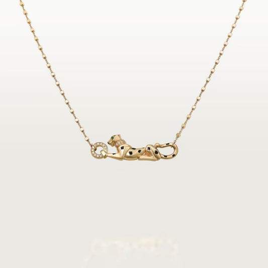 [ElanLuxe Jewelry]PANTHERE FULL DIAMOND NECKLACE