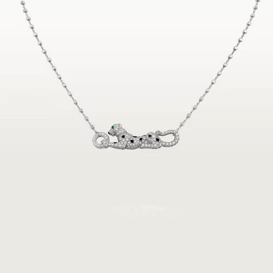 [ElanLuxe Jewelry]PANTHERE PAVED DIAMOND NECKLACE