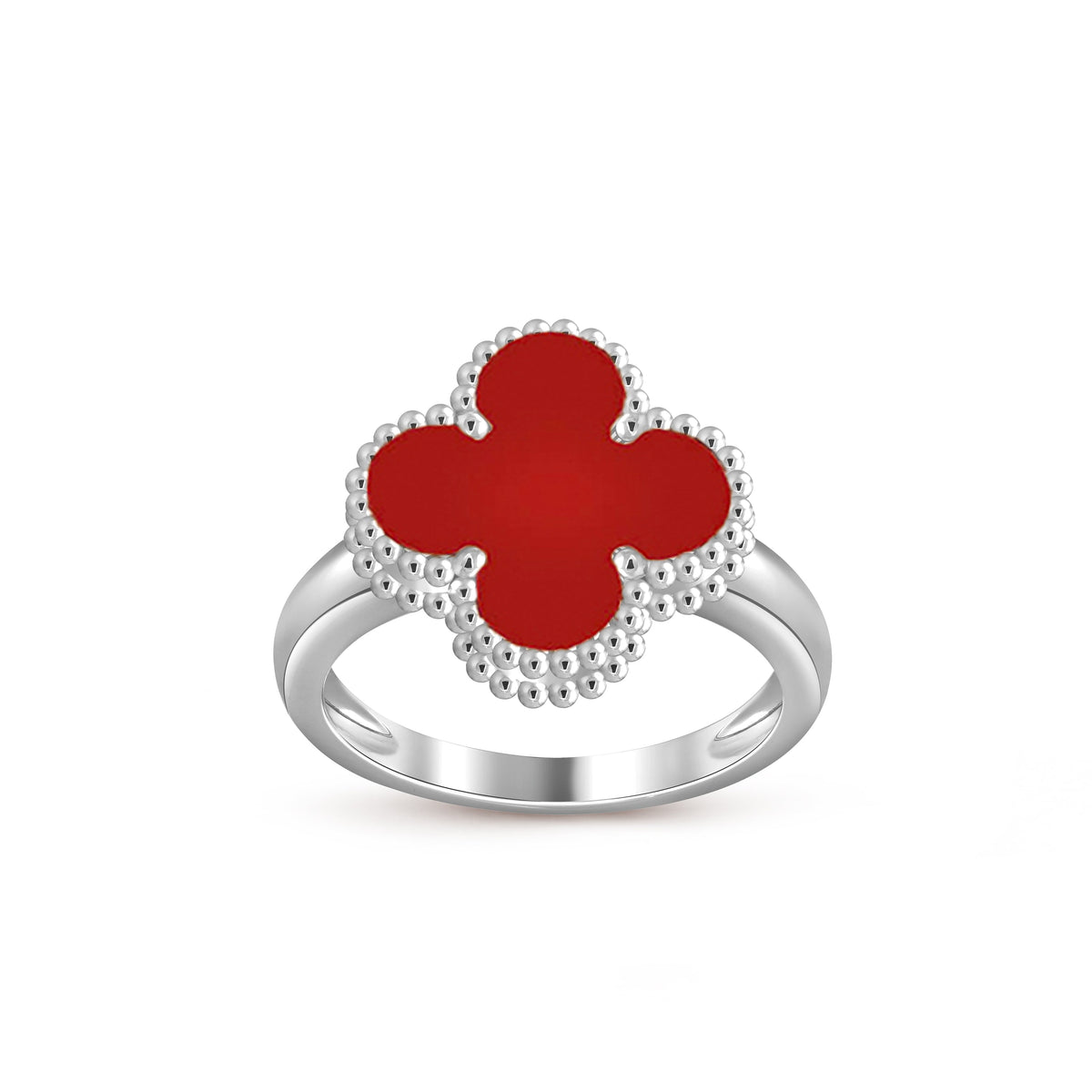 [ElanLuxe Jewelry]CLOVER SILVER RING COLLECTION