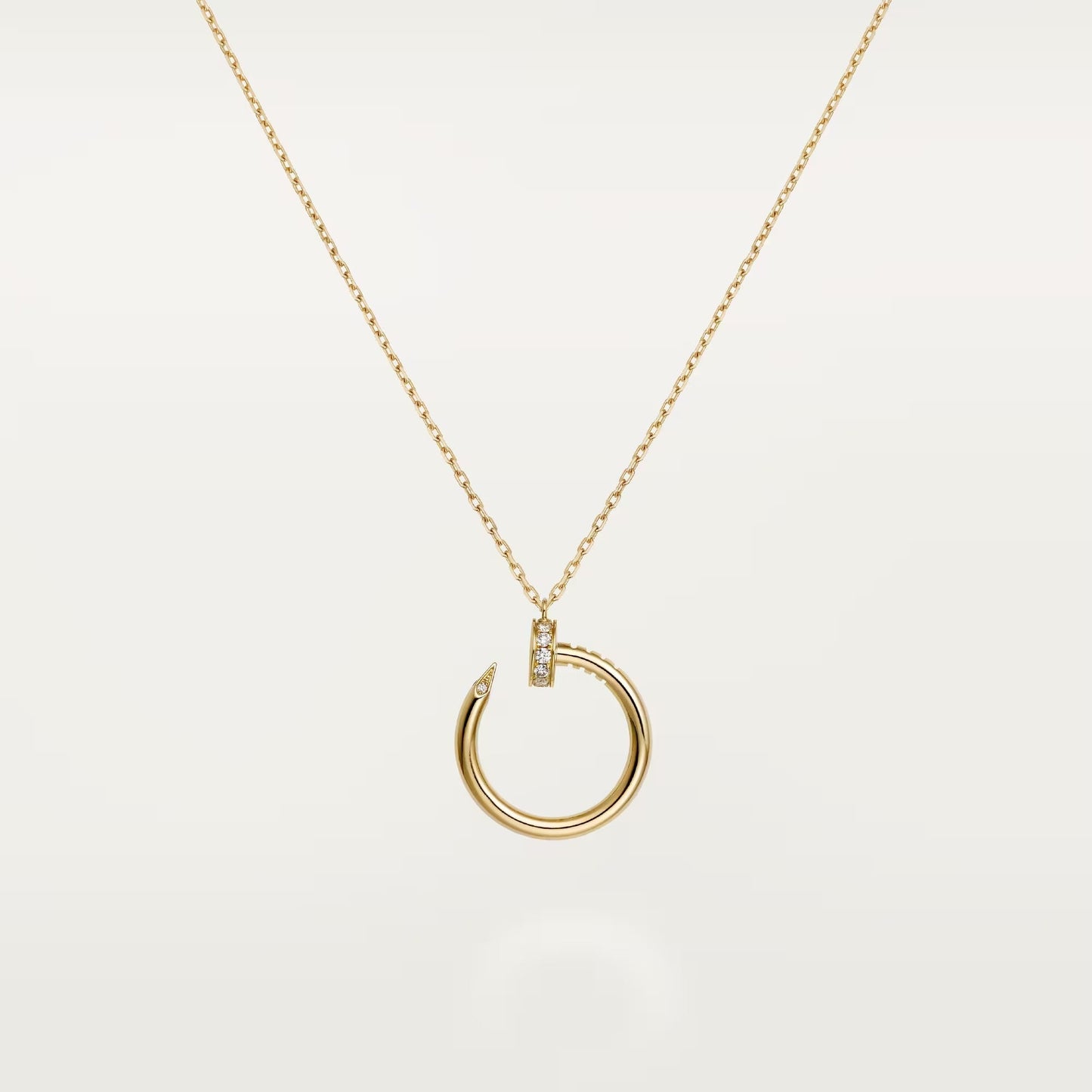 [ElanLuxe Jewelry]JUSTE NECKLACE HALF DIAMOND