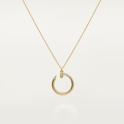[ElanLuxe Jewelry]JUSTE NECKLACE HALF DIAMOND
