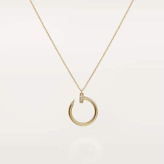 [ElanLuxe Jewelry]JUSTE NECKLACE HALF DIAMOND
