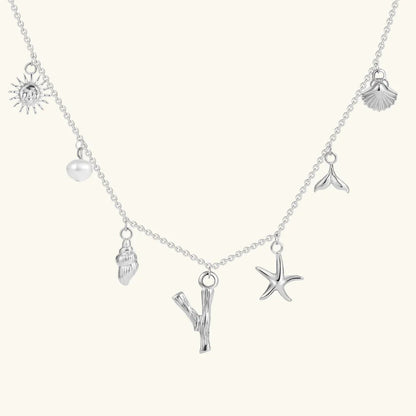 [ElanLuxe]Avaria Ocean Initial Necklace
