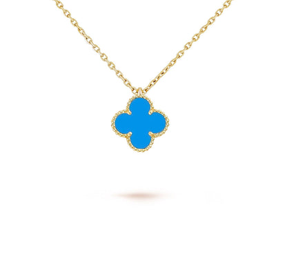 [ElanLuxe Jewelry]CLOVER MINI 9.5MM CARNELIANS NECKLACE COLLECTION