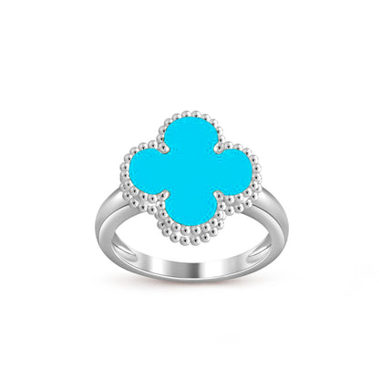 [ElanLuxe Jewelry]CLOVER SILVER RING COLLECTION