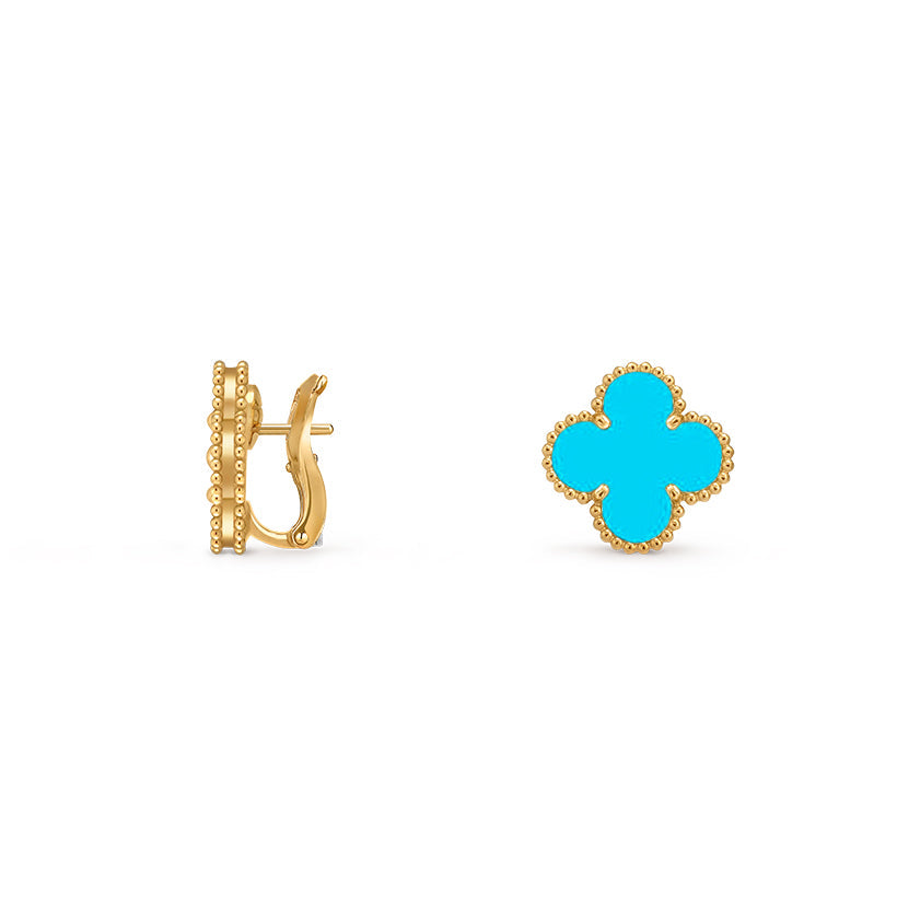 [ElanLuxe Jewelry]CLOVER 15MM MOP EARRINGS COLLECTION