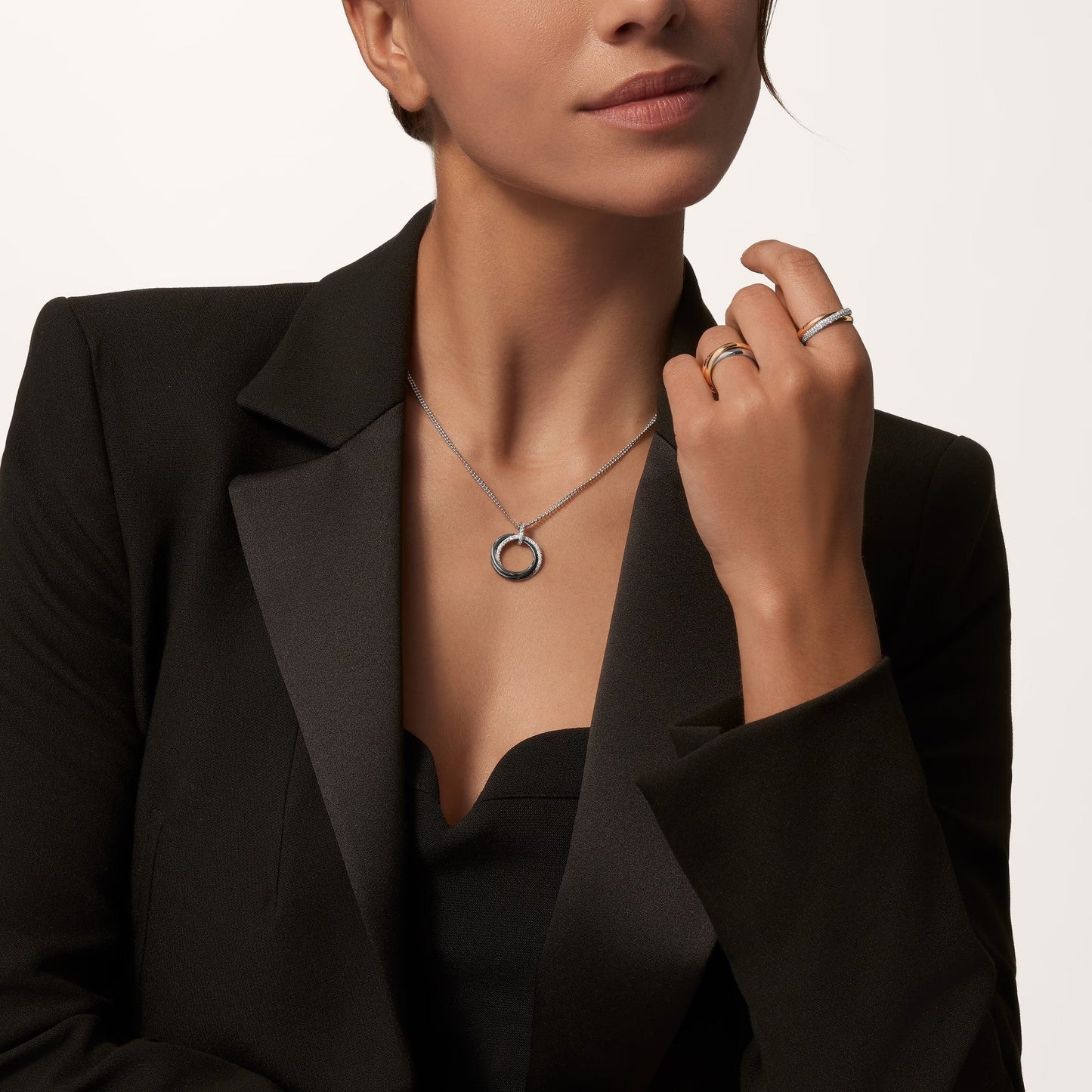[ElanLuxe Jewelry]TRINITY CERAMIC NECKLACE
