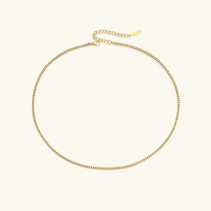 [ElanLuxe]Danica Box Chain Gold Necklace