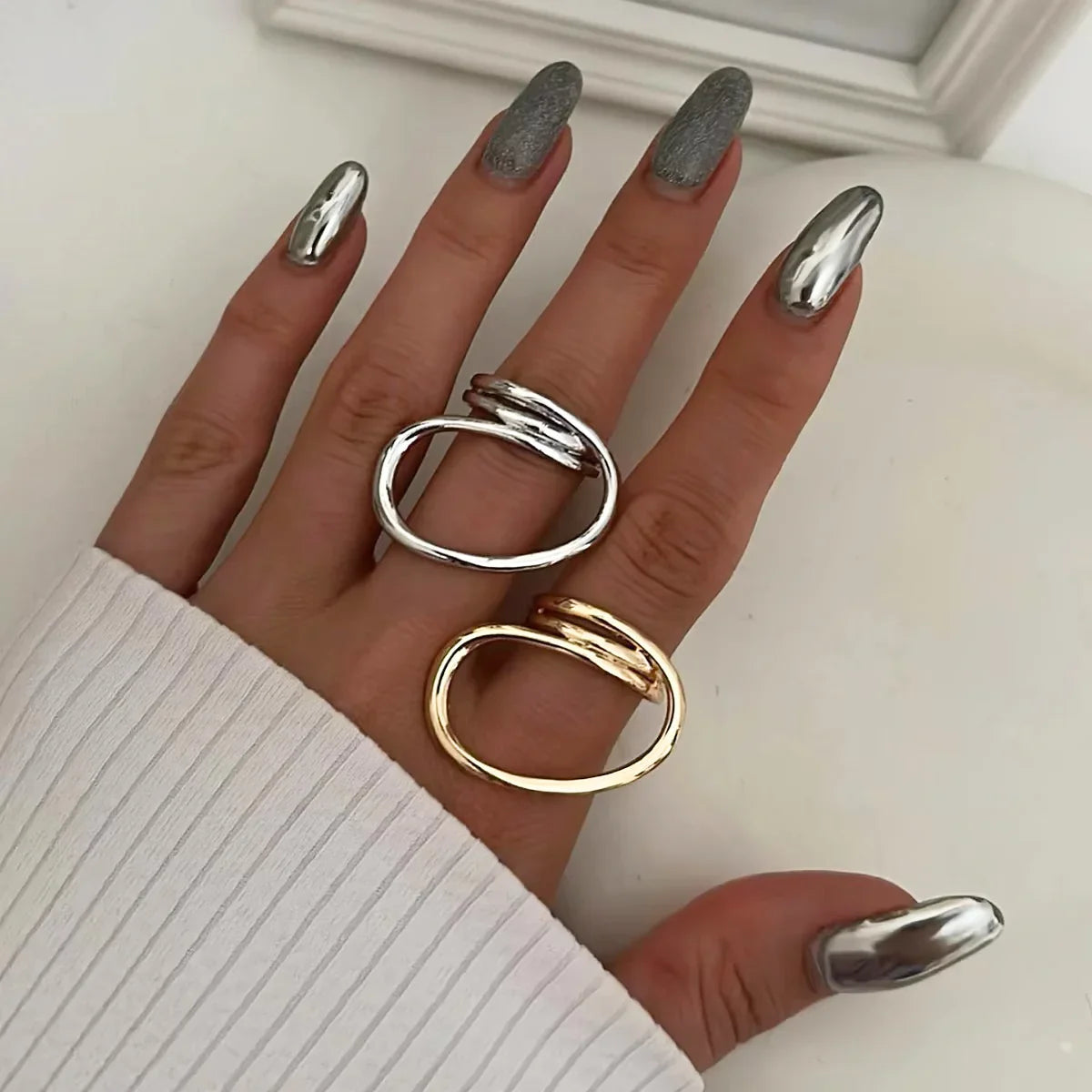 [ElanLuxe]Meri Contemporary Gold Ring