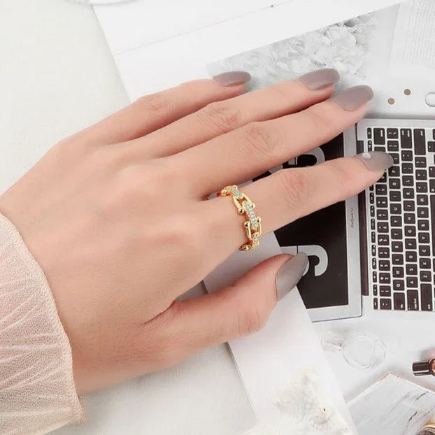 [ElanLuxe]Chloe Gold Ring