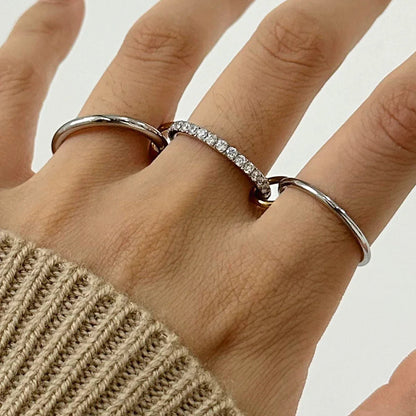 [ElanLuxe]Evadne Diamond Ring Stack