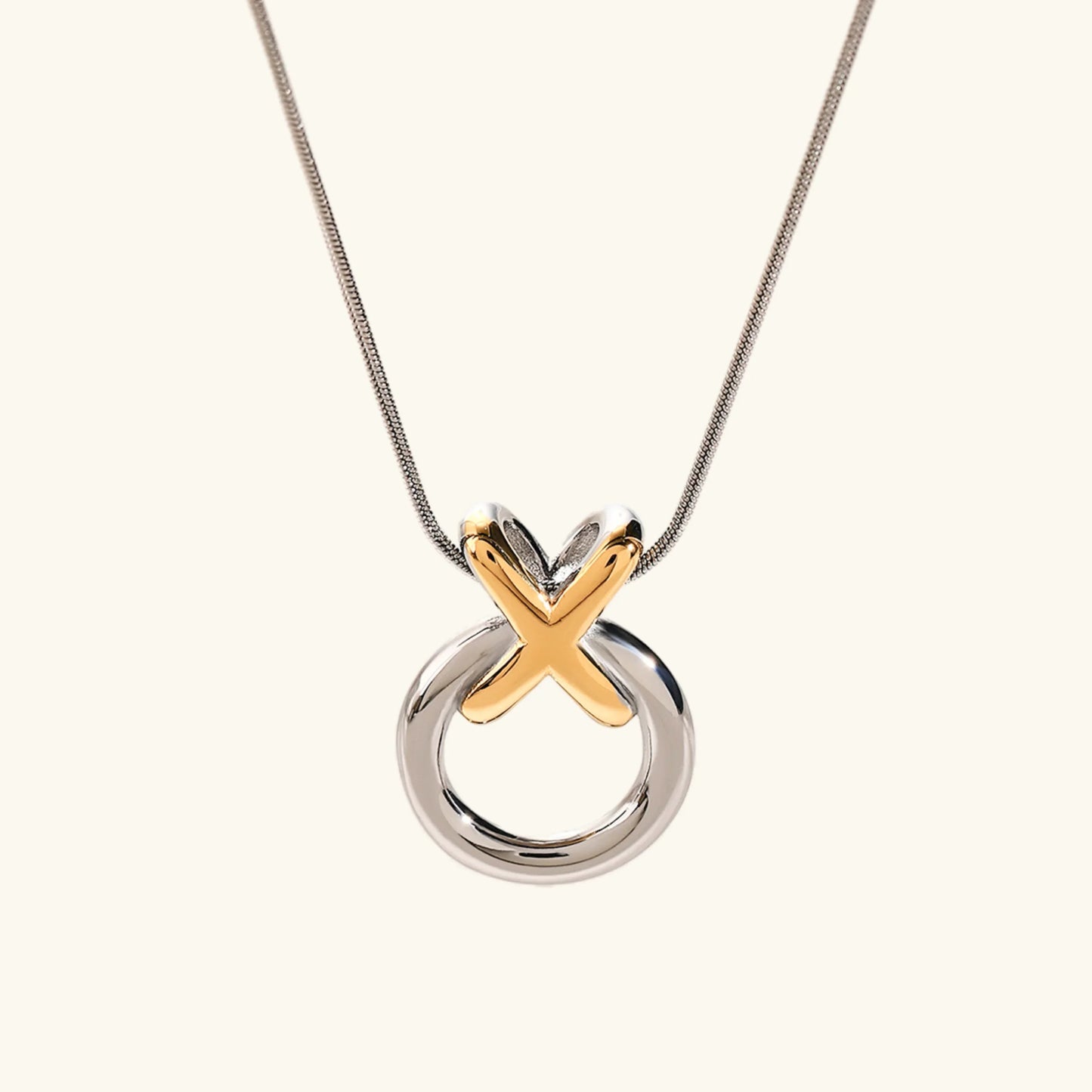 [ElanLuxe]Mirabelle Ring Knot Necklace