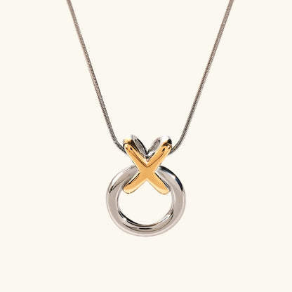 [ElanLuxe]Mirabelle Ring Knot Necklace