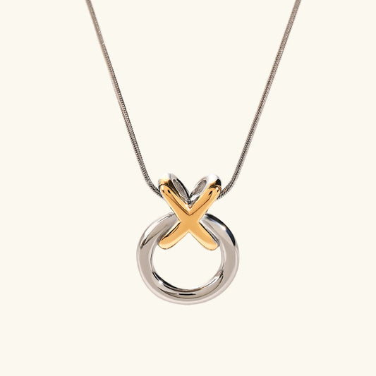 [ElanLuxe]Mirabelle Ring Knot Necklace