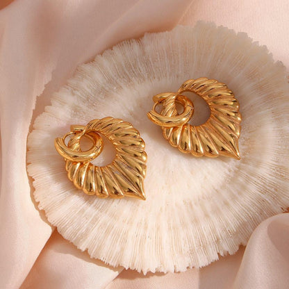 [ElanLuxe]Penelope Leaf Earrings