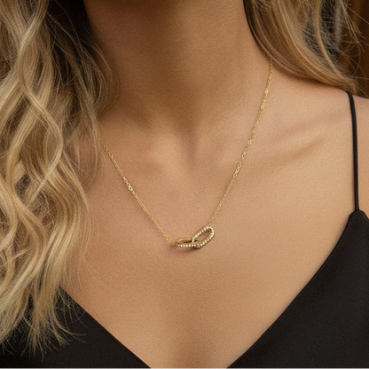 [ElanLuxe]Zoelle Interlocking Diamond Pendant