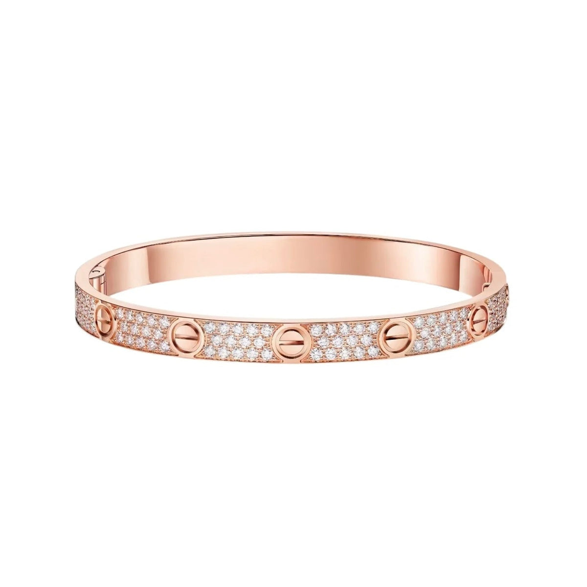 [ElanLuxe Jewelry] LOVE BRACELET 6.1MM DIAMOND-PAVED
