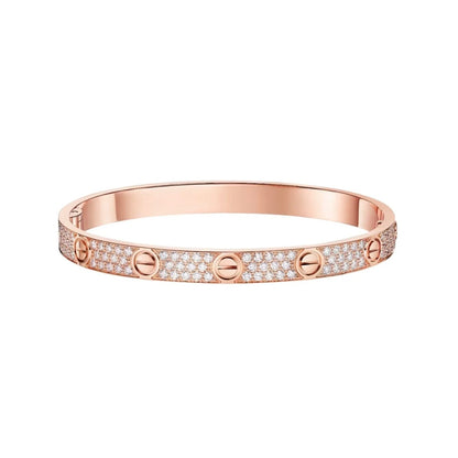 [ElanLuxe Jewelry] LOVE BRACELET 6.1MM DIAMOND-PAVED
