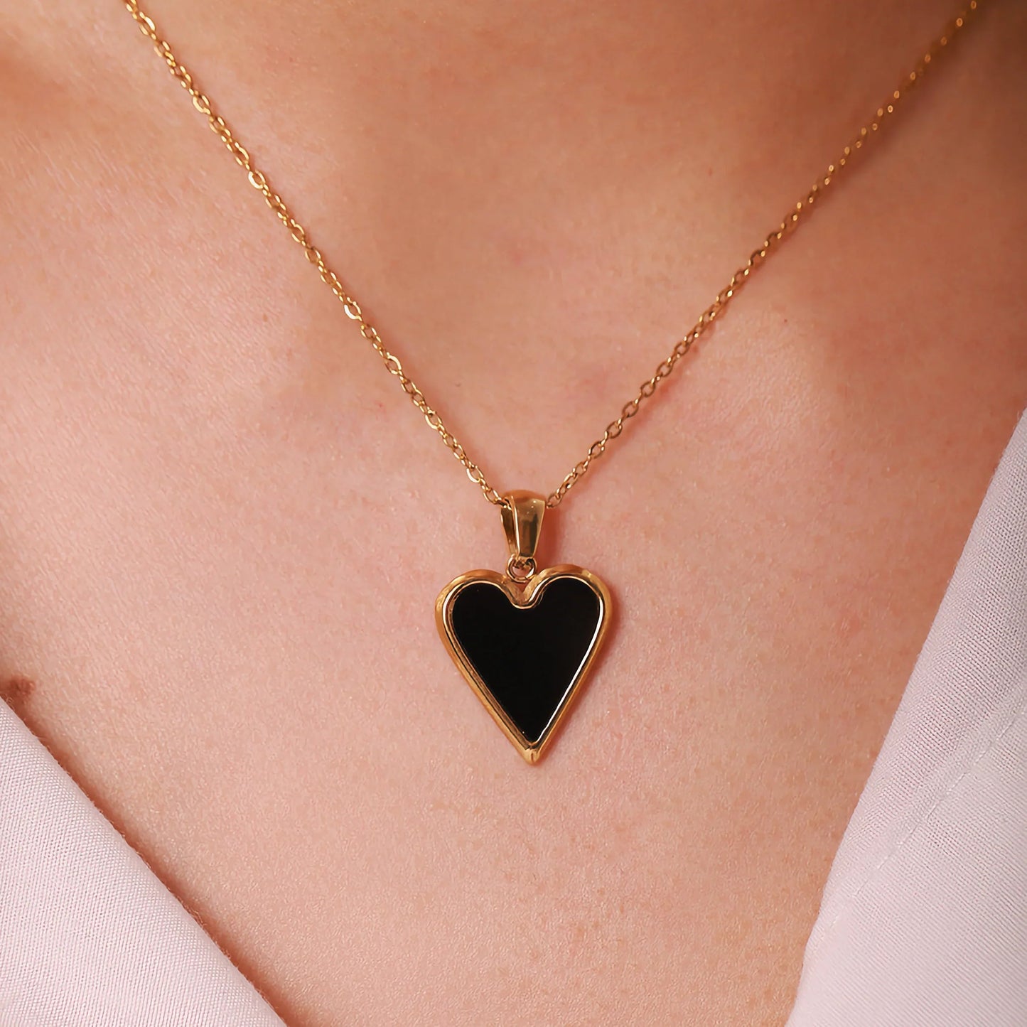 [ElanLuxe]Blythe Heart Necklace