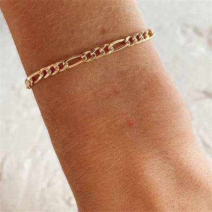 [ElanLuxe]Saturn Gold Chain Bracelet