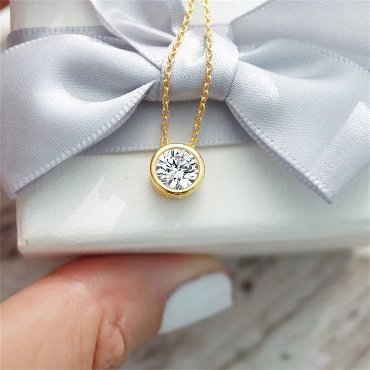 [ElanLuxe]Amelia Birthstone Necklace