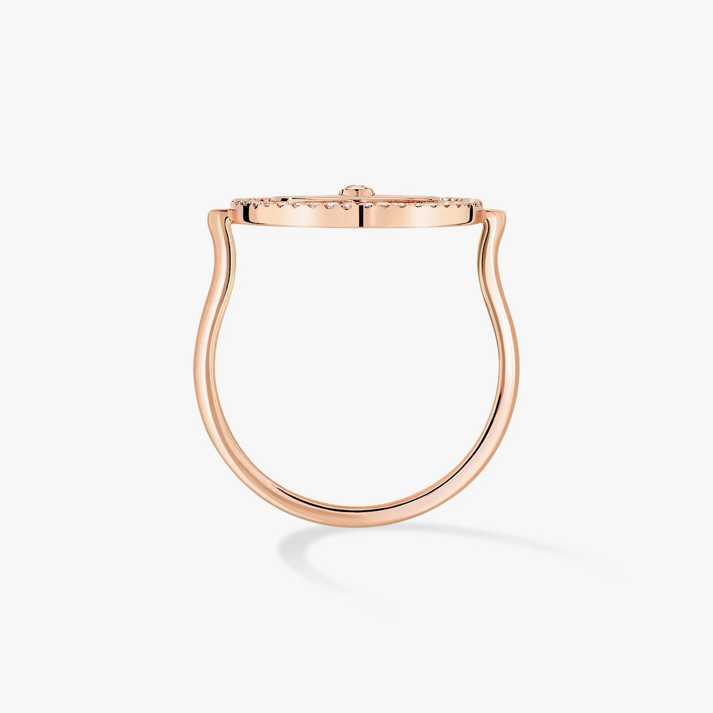 [ElanLuxe Jewelry]LUCKY MOVE PINK GOLD DIAMOND RING