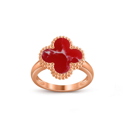 [ElanLuxe Jewelry]CLOVER RING ROSE GOLD COLLECTION
