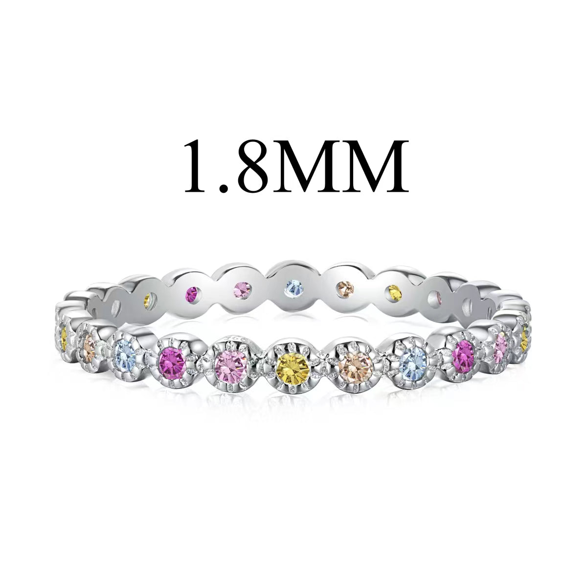 [ElanLuxe Jewelry]Unique Scintillating Round Cut Daily Ring