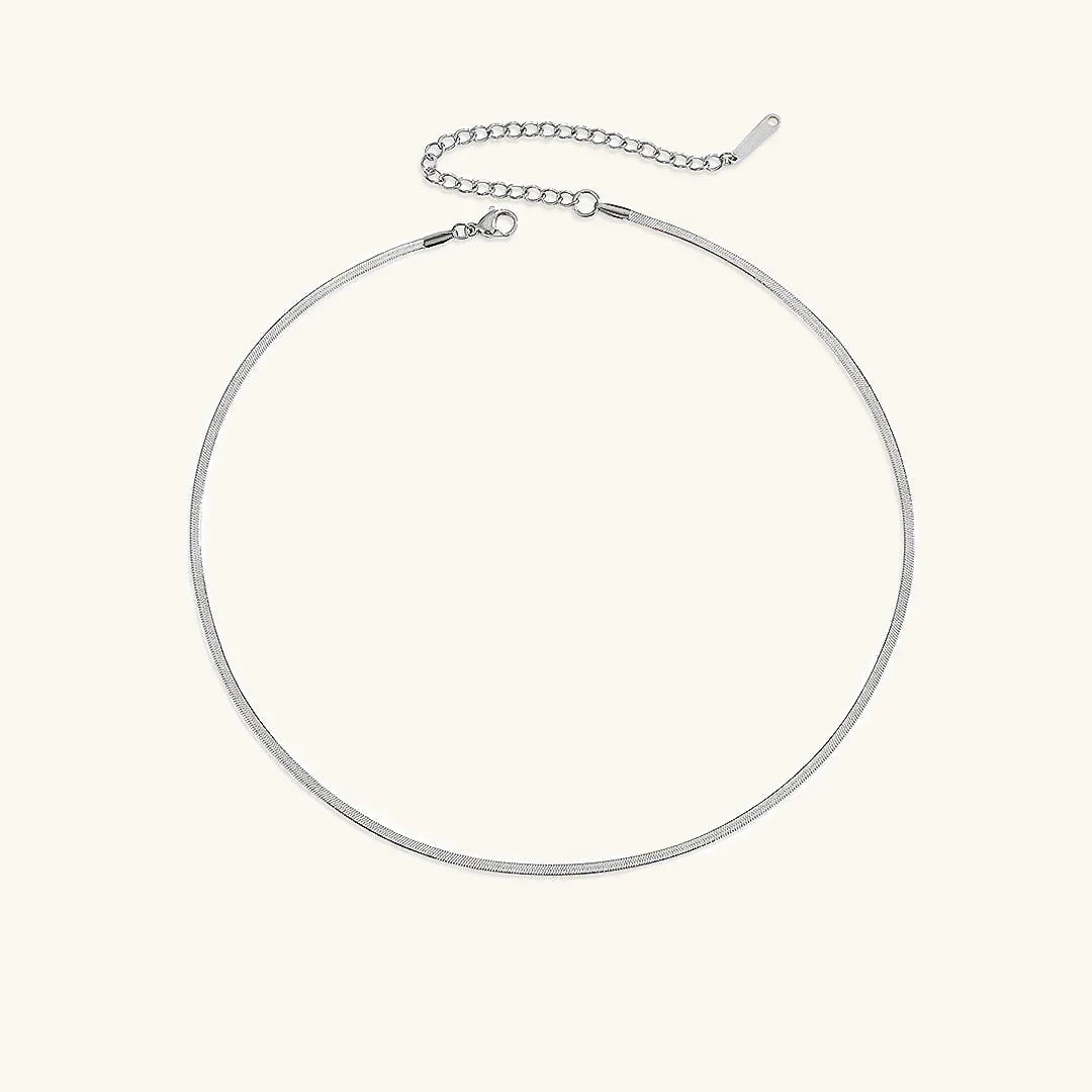 [ElanLuxe]Elizabeth Gold Herringbone Necklace