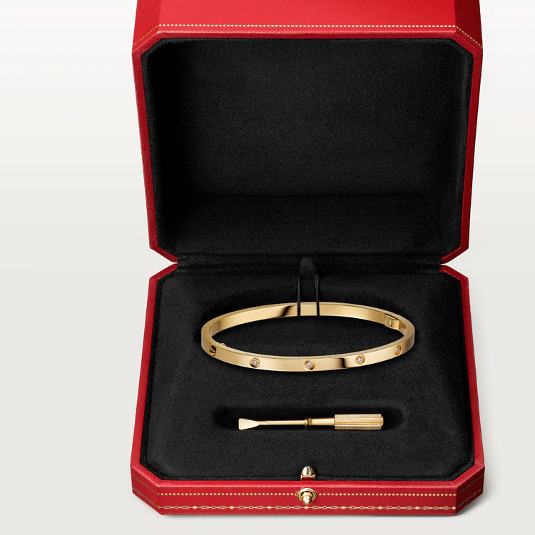 [ElanLuxe Jewelry]LOVE BRACELET 3.65MM 10 DIAMONDS