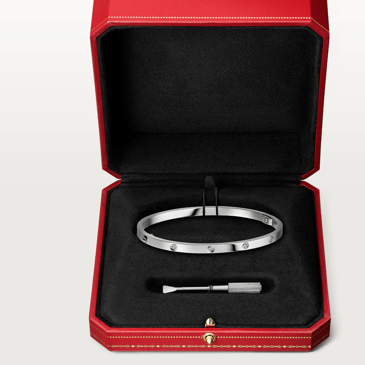 [ElanLuxe Jewelry]LOVE BRACELET 3.65MM 10 DIAMONDS