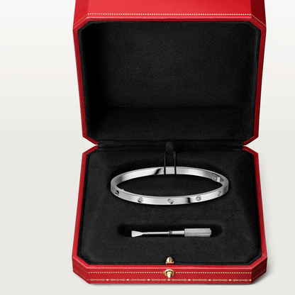 [ElanLuxe Jewelry]LOVE BRACELET 3.65MM 10 DIAMONDS