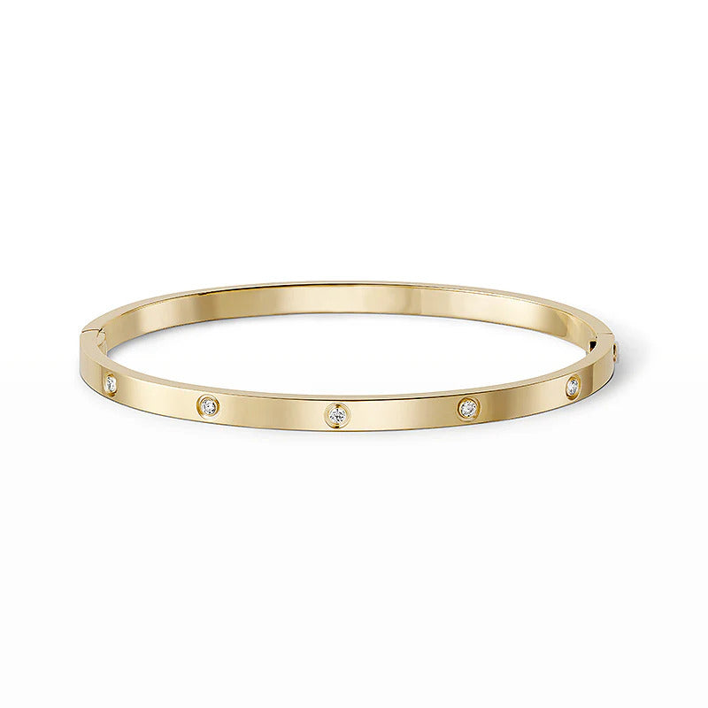 [ElanLuxe Jewelry]LOVE BRACELET 3.65MM 10 DIAMONDS