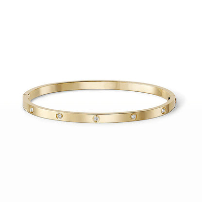 [ElanLuxe Jewelry]LOVE BRACELET 3.65MM 10 DIAMONDS