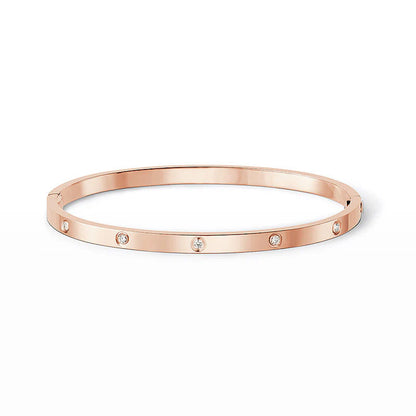[ElanLuxe Jewelry]LOVE BRACELET 3.65MM 10 DIAMONDS
