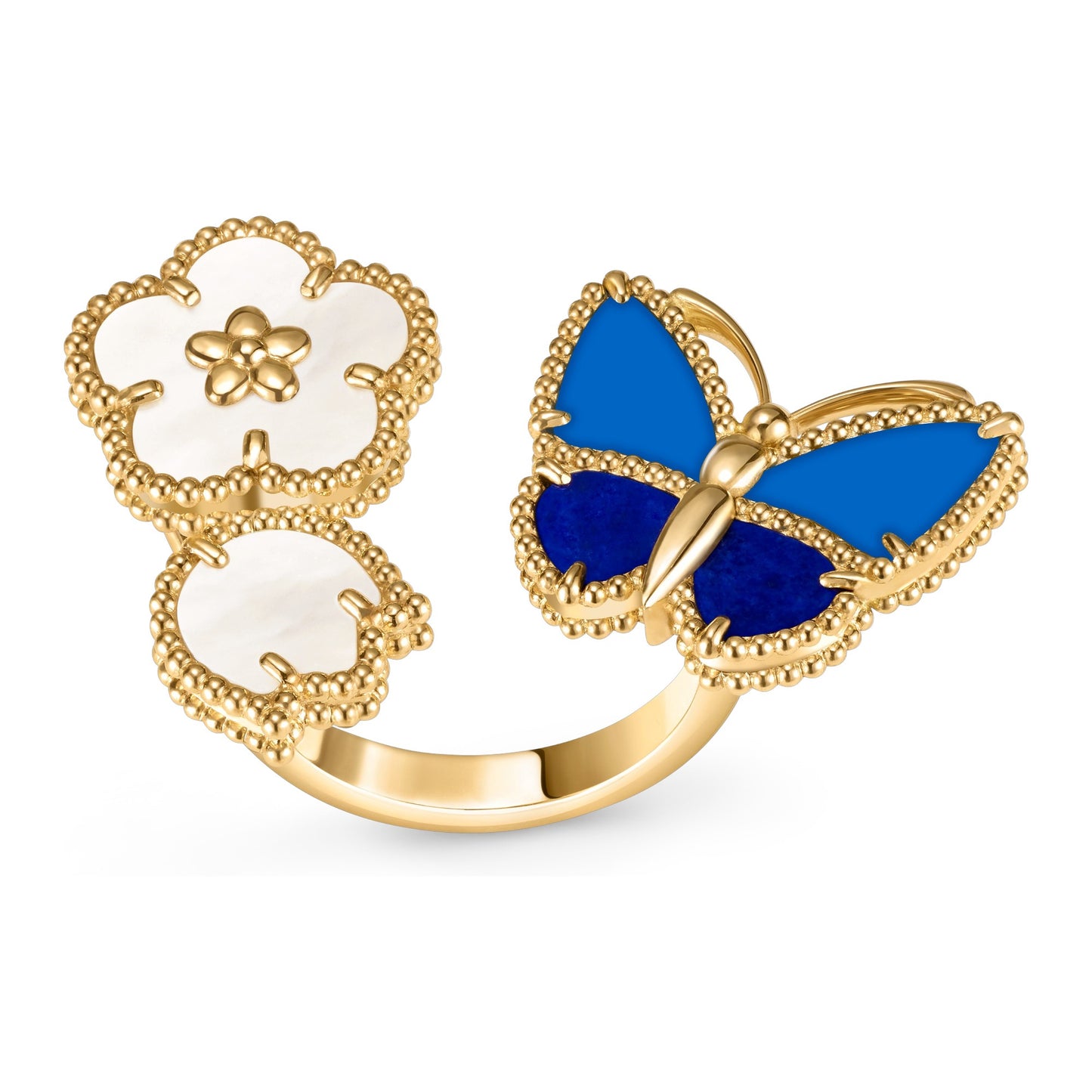 [ElanLuxe Jewerly]LUCKY SPRING BUTTERFLY OPEN-FACE RINGS