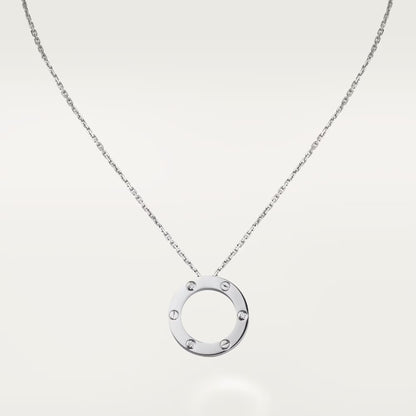 [ElanLuxe Jewelry]LOVE NECKLACE 16MM 3 DIAMONDS