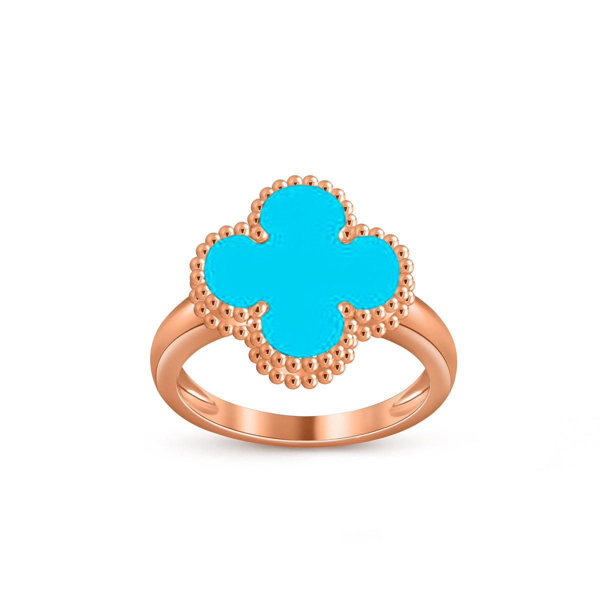 [ElanLuxe Jewelry]CLOVER RING ROSE GOLD COLLECTION