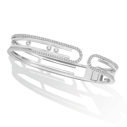 [ElanLuxe Jewelry]MOVE 10TH PAVED DIAMOND BRACELET