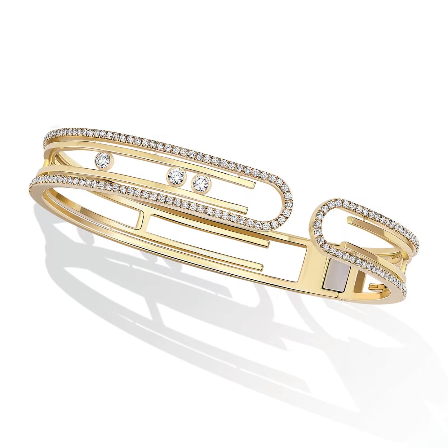 [ElanLuxe Jewelry]MOVE 10TH PAVED DIAMOND BRACELET