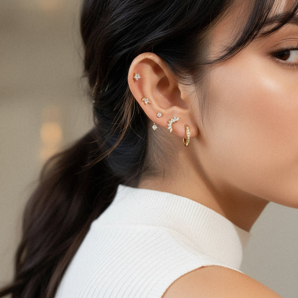 [ElanLuxe]Essential Diamond Earrings Bundle