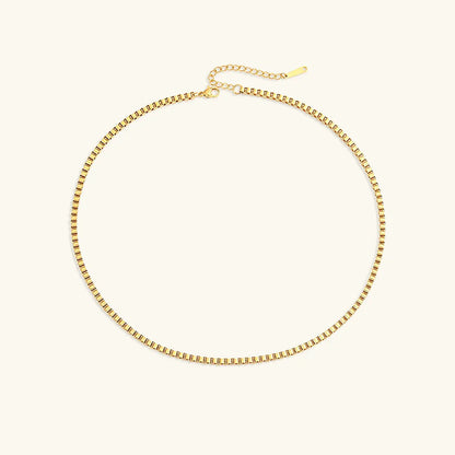 [ElanLuxe]Danica Box Chain Gold Necklace