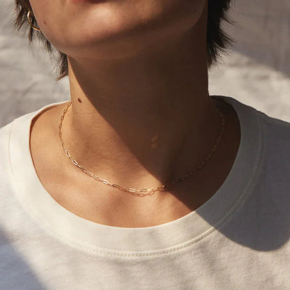 [ElanLuxe]Nadia Paperclip Chain Necklace
